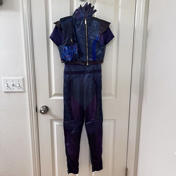 Disney Descendants 3 Spirit Halloween Mal Bodysuit Vest Costume Girls Size Large - Picture 1 of 16
